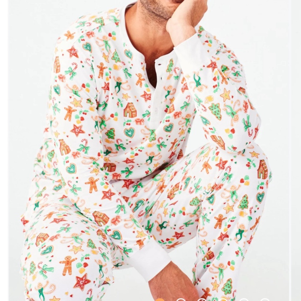 Roller Rabbit Gingerbread Party Spencer  Pajama Set